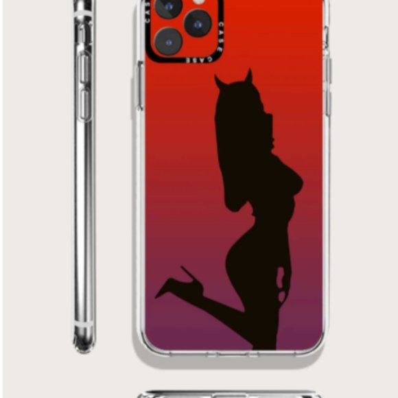 Devil Girl Print Phone 11 Pro Max Case - Picture 3 of 3